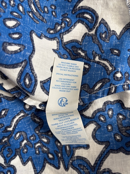 Boden Riviera Wrap Midi Dress, Blue & White, Size 10R - Picture 8 of 12